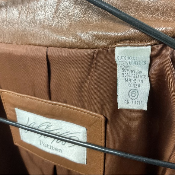 Lord & Taylor Stylish Genuine Leather Single Button Jacket! - Picture 4 of 7